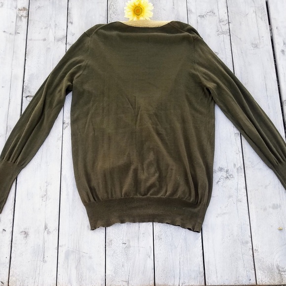 J. Crew Sweaters J Crew Cardigan Gold Trim Poshmark